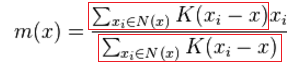 meanshift formula 2